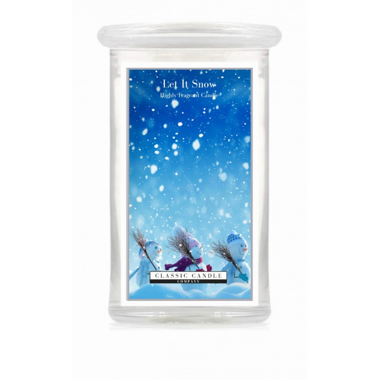 Duża świeca Let It Snow! Classic Candle