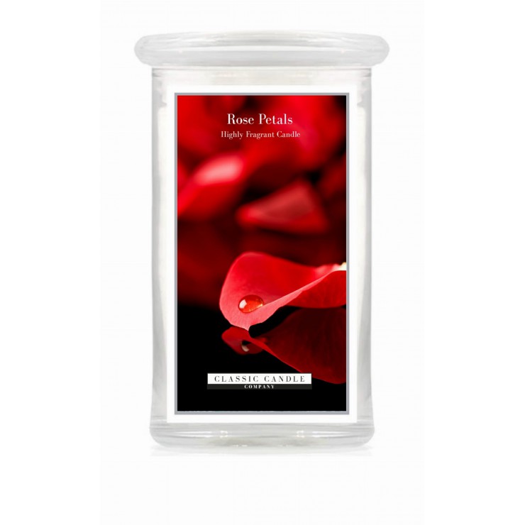 Duża świeca Rose Petals Classic Candle