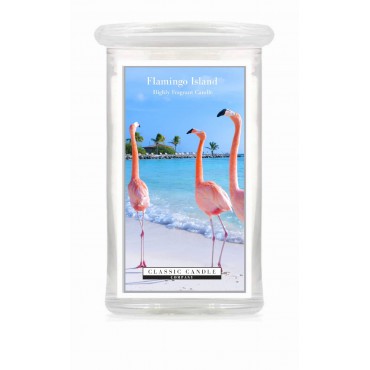 Duża świeca Flamingo Island Classic Candle