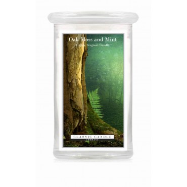 Duża świeca Oak Moss and Mint Classic Candle