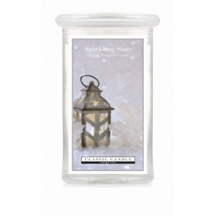 Duża świeca Sparkling Stars Classic Candle