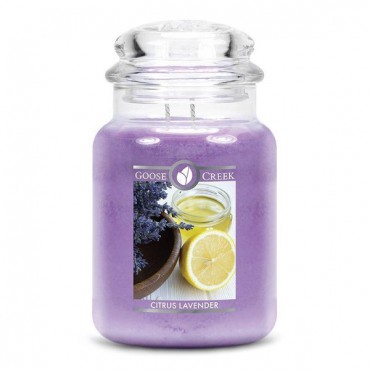 Duża świeca Citrus Lavender Goose Creek Candle
