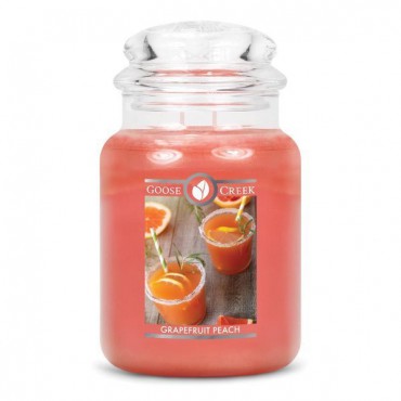 Duża świeca Grapefruit Peach Goose Creek Candle