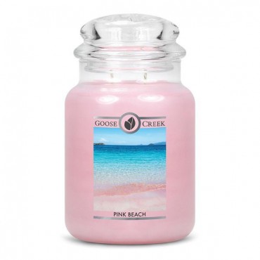 Duża świeca Pink Beach Goose Creek Candle