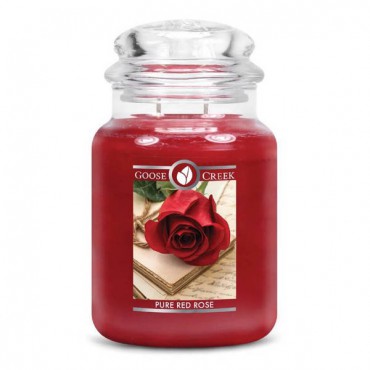 Duża świeca Pure Red Rose Goose Creek Candle
