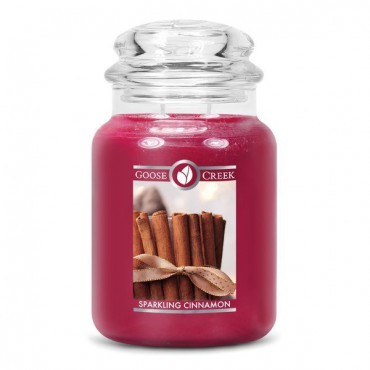 Duża świeca Sparkling Cinnamon Goose Creek Candle