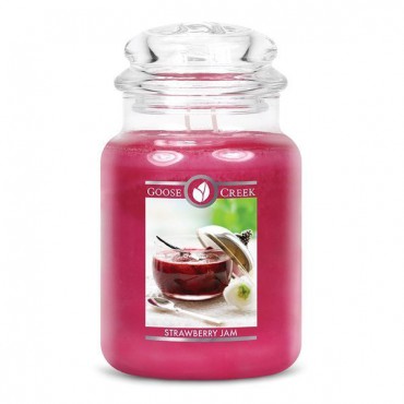 Duża świeca Strawberry Jam Goose Creek Candle