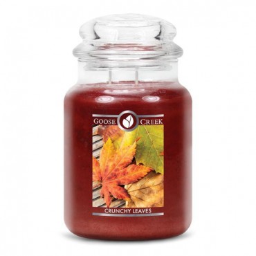 Duża świeca Crunchy Leaves Goose Creek Candle