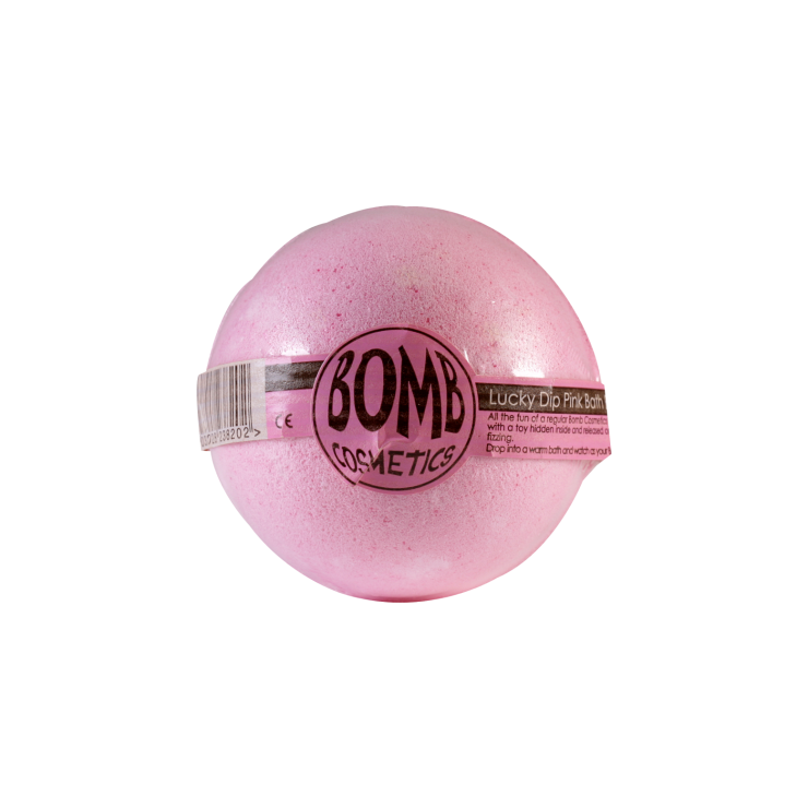 Musująca kula do kąpieli z niespodzianką SZCZĘŚLIWY TRAF malinowa – Bomb Cosmetics Musująca kula do kąpieli z niespodzianką SZCZĘŚLIWY TRAF malinowa – Bomb Cosmetics