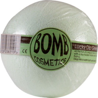 Musująca kula do kąpieli z niespodzianką SZCZĘŚLIWY TRAF miętowa – Bomb Cosmetics