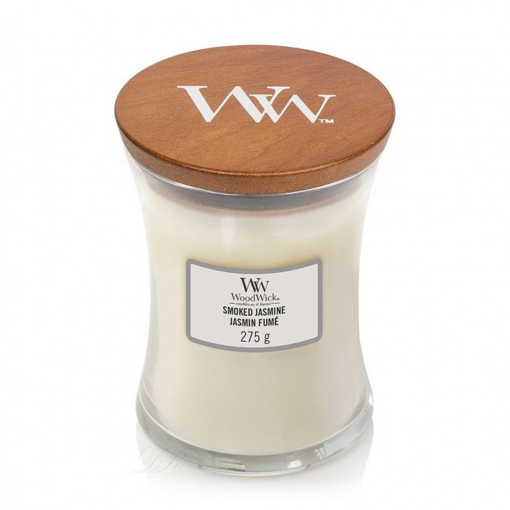 Średnia świeca Smoked Jasmine Woodwick Średnia świeca Smoked Jasmine Woodwick
