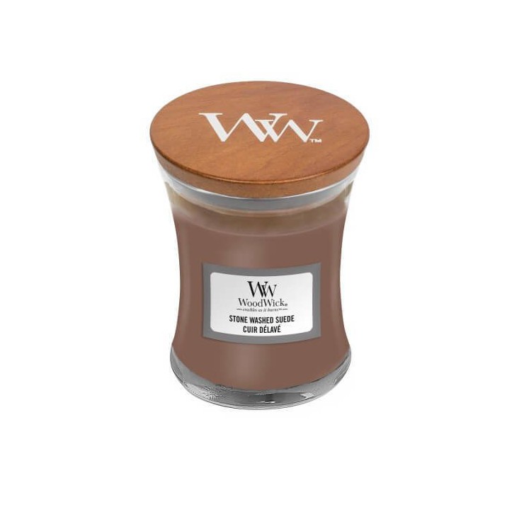 Mała świeca Stone Washed Suede Woodwick Mała świeca Stone Washed Suede Woodwick