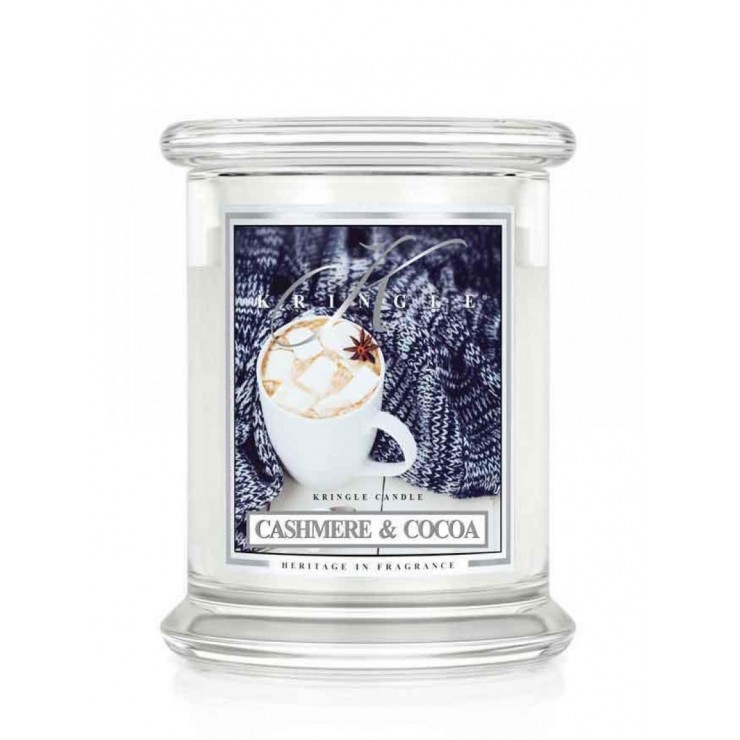 Średnia świeca Cashmere & Cocoa Kringle Candle Średnia świeca Cashmere & Cocoa Kringle Candle