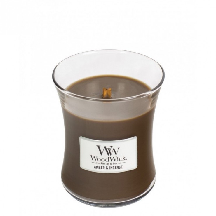Średnia świeca Amber & Incense Woodwick Średnia świeca Amber & Incense Woodwick