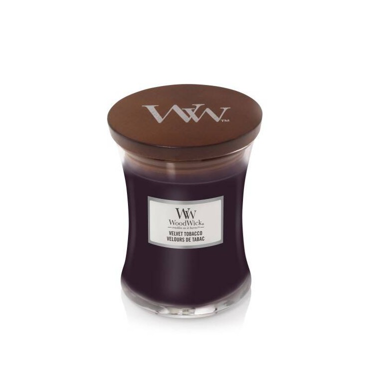 Średnia świeca Velvet Tobacco Woodwick Średnia świeca Velvet Tobacco Woodwick