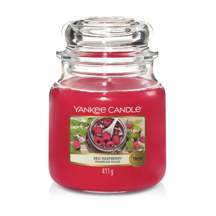 Średnia świeca Red Raspberry Yankee Candle