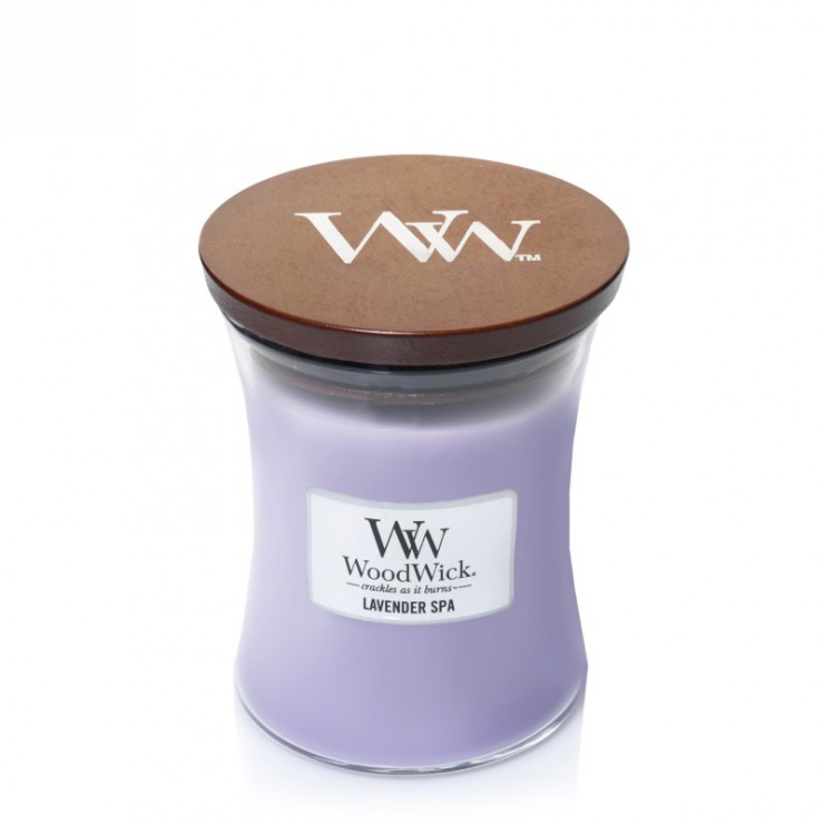 Średnia świeca Lavender Spa Woodwick Średnia świeca Lavender Spa Woodwick