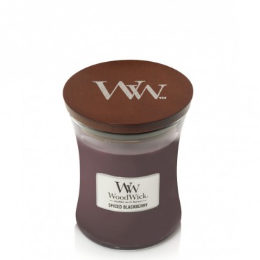 Średnia świeca Spiced Blackberry Woodwick
