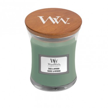 Mała świeca Sage & Myrrh Woodwick