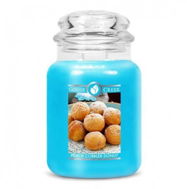Duża świeca Peach Cobbler Donut Goose Creek Candle