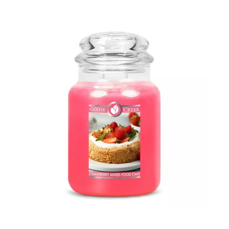 Duża świeca Strawberry Angel Food Cake Goose Creek Candle Duża świeca Strawberry Angel Food Cake Goose Creek Candle