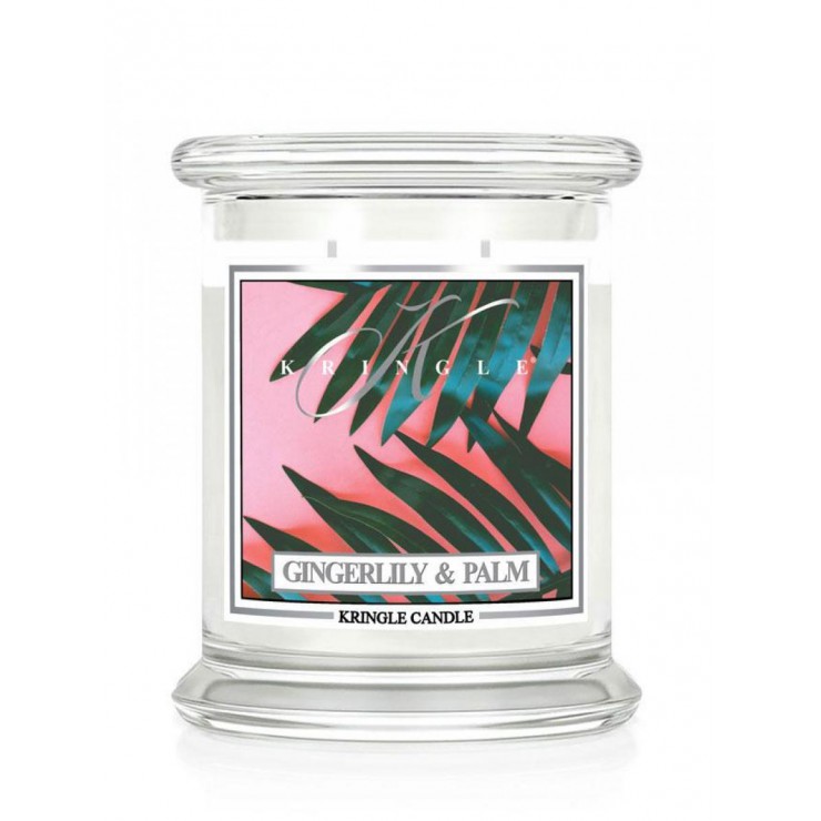 Średnia świeca Gingerlily & Palm Kringle Candle