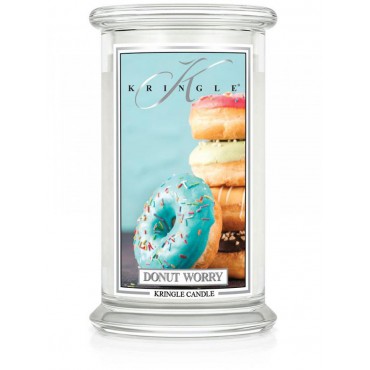 Duża świeca Donut Worry Kringle Candle