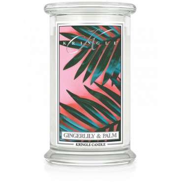 Duża świeca Gingerlily & Palm Kringle Candle