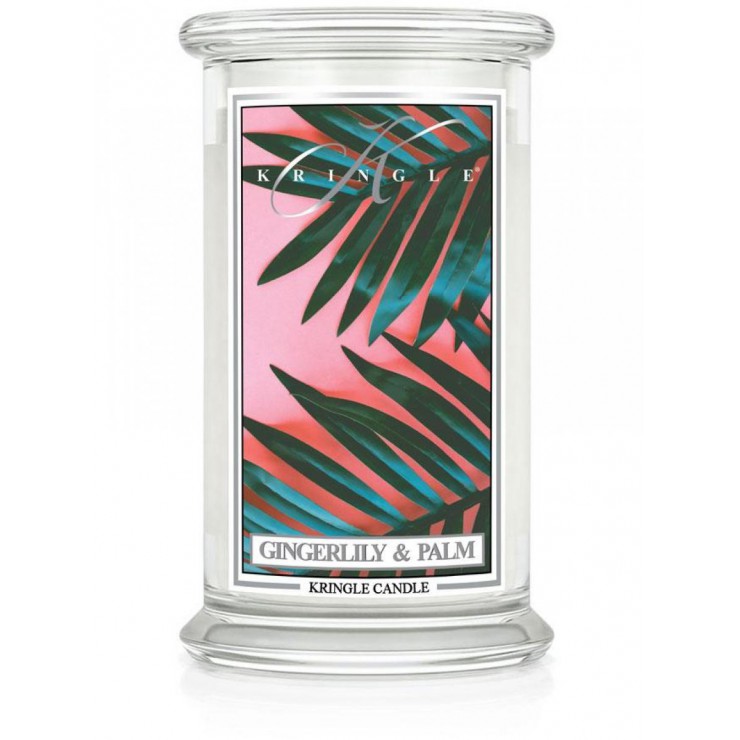 Duża świeca Gingerlily & Palm Kringle Candle