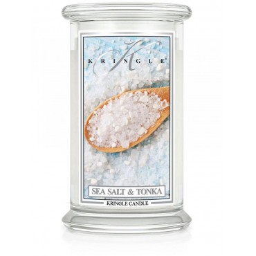 Duża świeca Sea Salt & Tonka Kringle Candle