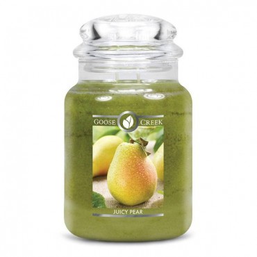 Duża świeca Juicy Pear Goose Creek Candle