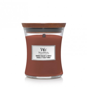 Średnia świeca Smoked Walnut & Maple Woodwick