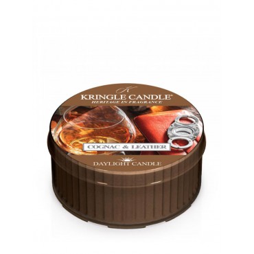 Daylight świeczka Cognac & Leather Kringle Candle