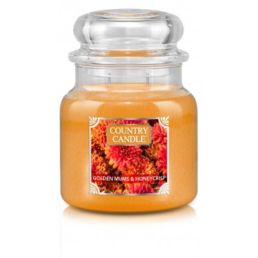 Średnia świeca Golden Mums & Honeycrisp Country Candle