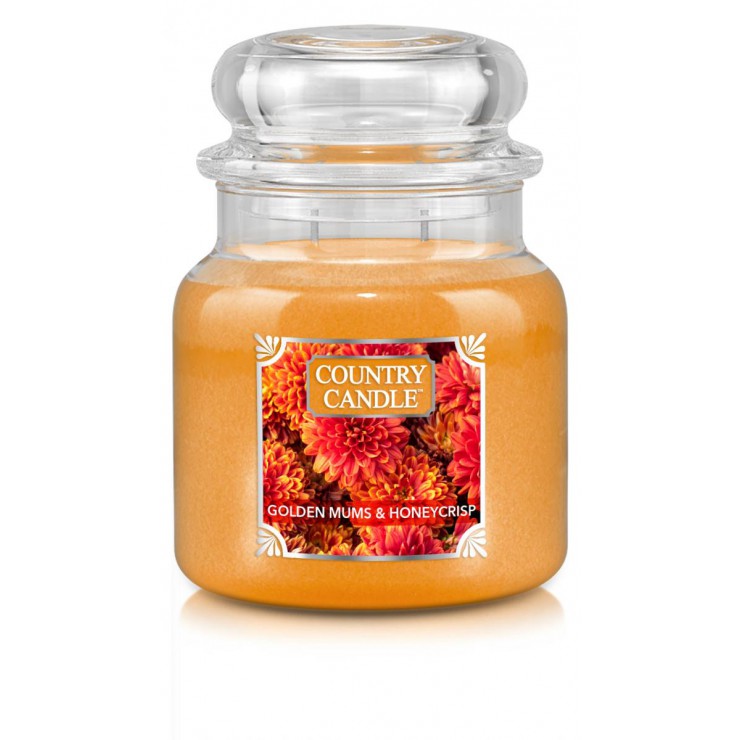 Średnia świeca Golden Mums & Honeycrisp Country Candle Średnia świeca Golden Mums & Honeycrisp Country Candle