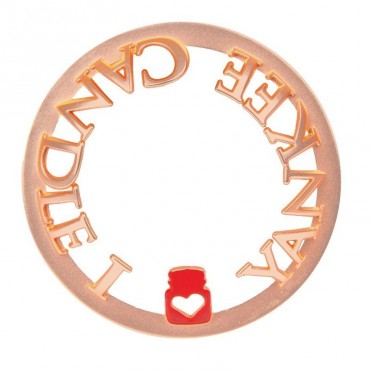 Nakładka na świece Rose Gold Illumalid - I love Yankee Candle
