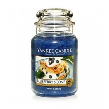 Duża świeca Blueberry Scone Yankee Candle