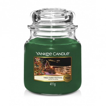 Średnia świeca Tree Farm Festiva Yankee Candle
