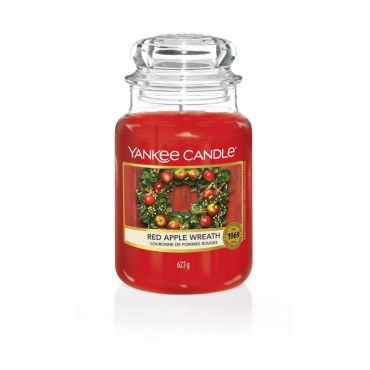 Duża świeca Red Apple Wreath Yankee Candle