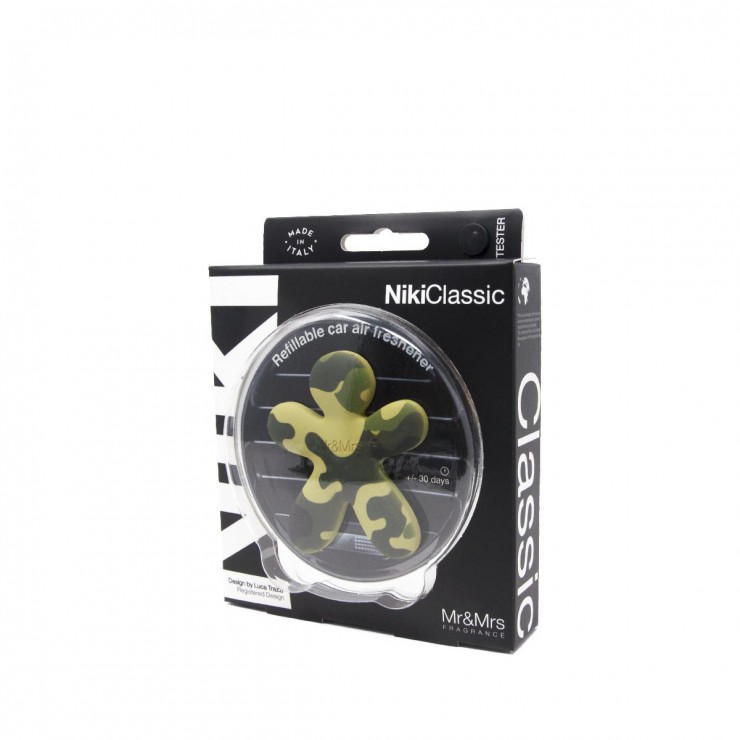 Zapach do samochodu Niki Camouflage Pine & Eucalyptus Mr & Mrs Fragrance Zapach do samochodu Niki Camouflage Pine & Eucalyptus Mr & Mrs Fragrance
