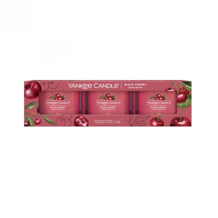 Świeca mini 3 pack Black Cherry Yankee Candle Świeca mini 3 pack Black Cherry Yankee Candle