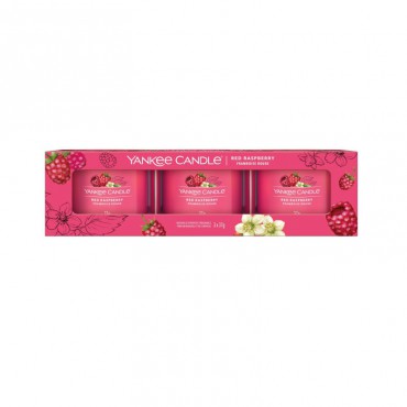 Świeca mini 3 pack Red Raspberry Yankee Candle