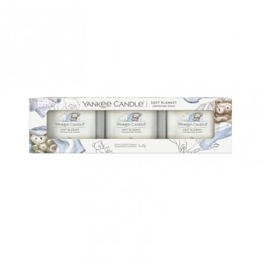 Świeca mini 3 pack Soft Blanket Yankee Candle