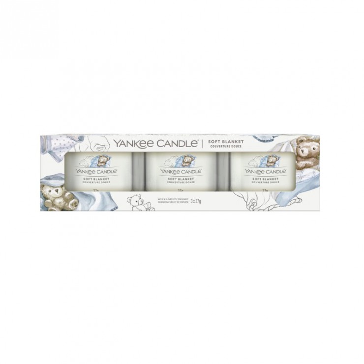 Świeca mini 3 pack Soft Blanket Yankee Candle Świeca mini 3 pack Soft Blanket Yankee Candle