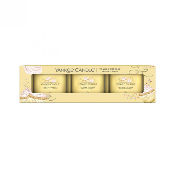Świeca mini 3 pack Vanilla Cupcake Yankee Candle Świeca mini 3 pack Vanilla Cupcake Yankee Candle
