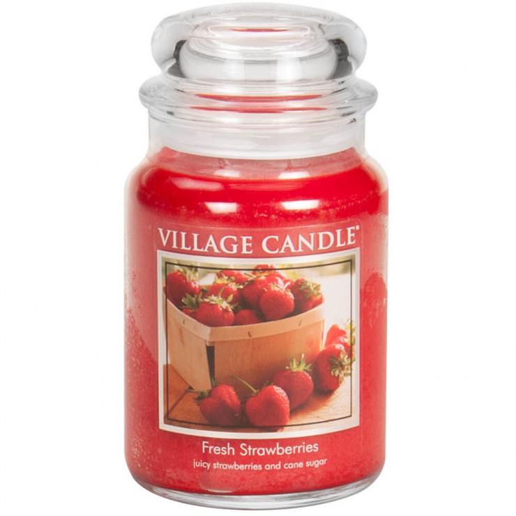 Duża świeca Fresh Strawberries Village Candle Duża świeca Fresh Strawberries Village Candle