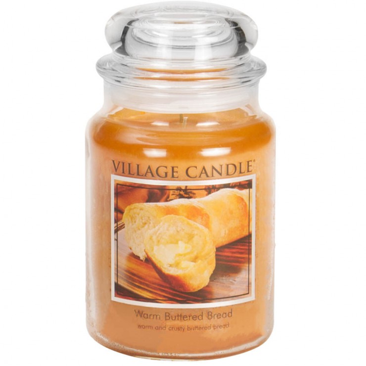 Duża świeca Warm Buttered Bread Village Candle
