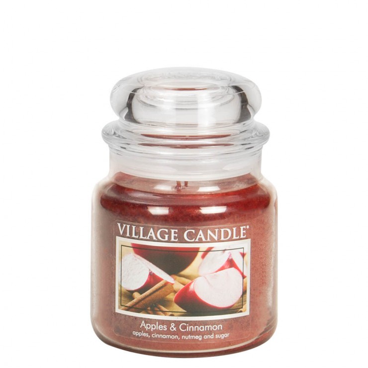 Średnia świeca Apples & Cinnamon Village Candle Średnia świeca Apples & Cinnamon Village Candle