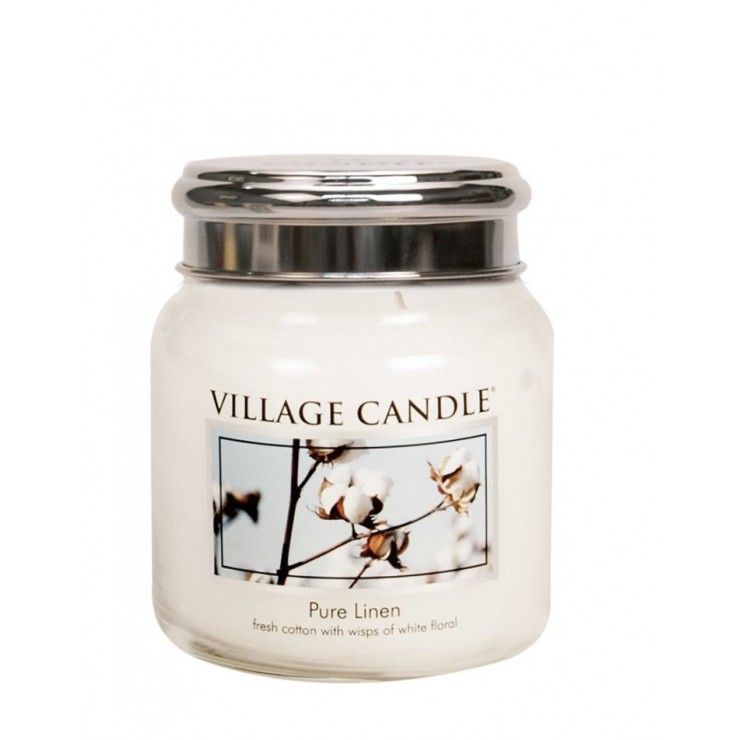 Średnia świeca Pure Linen Village Candle Średnia świeca Pure Linen Village Candle