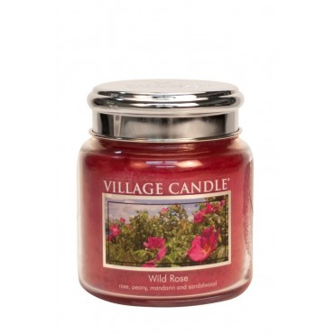 Średnia świeca Wild Rose Village Candle